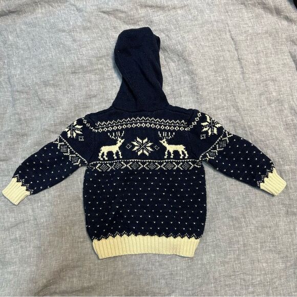 Ralph Lauren Navy and Cream Kids Sweater - Picture 6 of 7